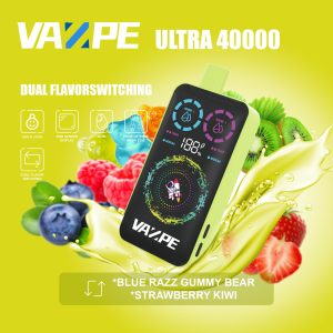 VAZPE Ultra 40K Blue Razz Gummy Bear and Strawberry Kiwi VAZPE Ultra 40K Blue Razz Gummy Bear and Strawberry Kiwi