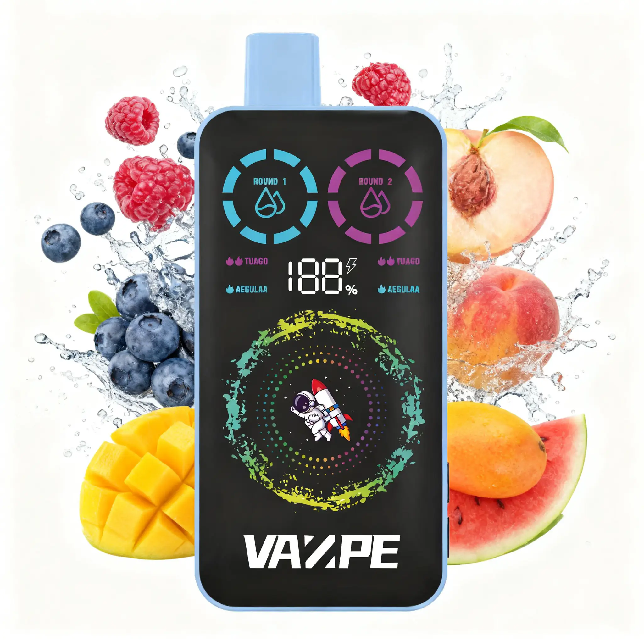 VAZPE Ultra 40K Blueberry Raspberry and Peach Mango Watermelon VAZPE Ultra 40K Blueberry Raspberry and Peach Mango Watermelon