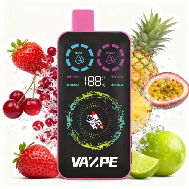VAZPE Ultra 40K Strawberry Cranberry Cherry and Pineapple Passion Lime