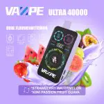 VAZPE Ultra 40K Strawberry Watermelon and Kiwi Passion Fruit Guava