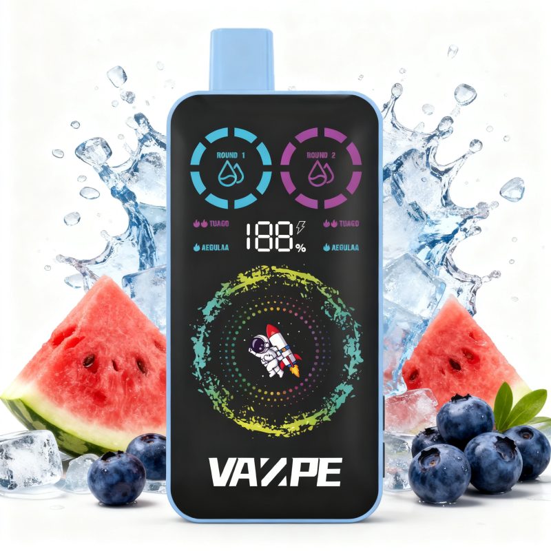 VAZPE Ultra 40K Watermelon Ice and Blue Razz Ice