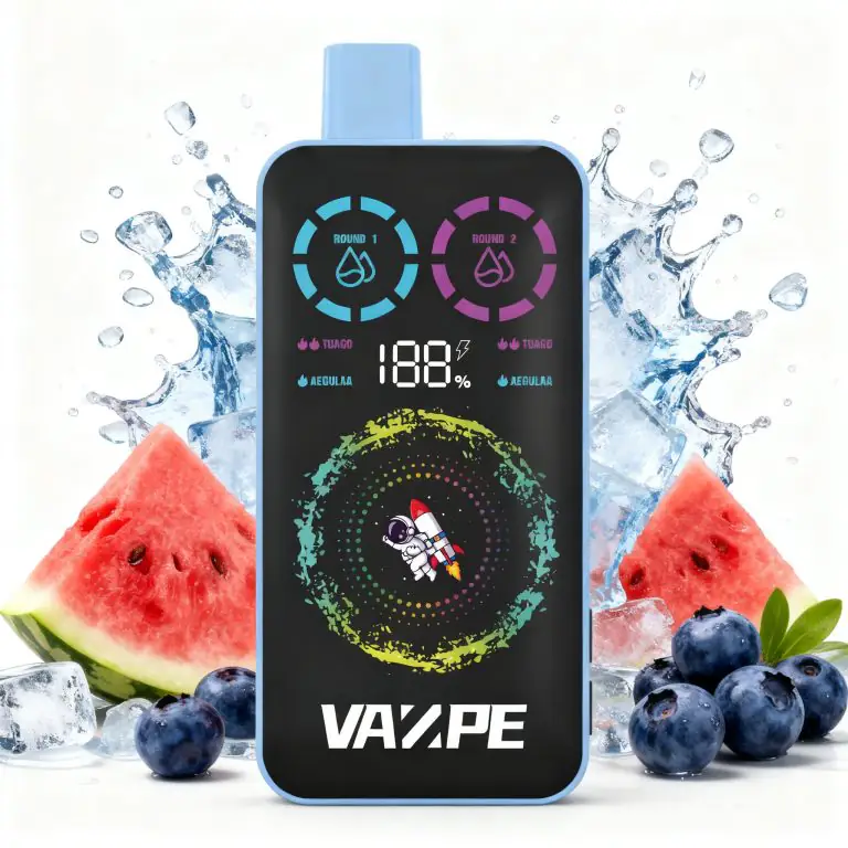 VAZPE Ultra 40K Watermelon Ice and Blue Razz Ice