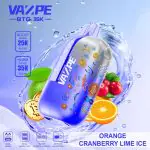 VAZPE BTC 35K Orange Cranberry Lime Ice Flavor